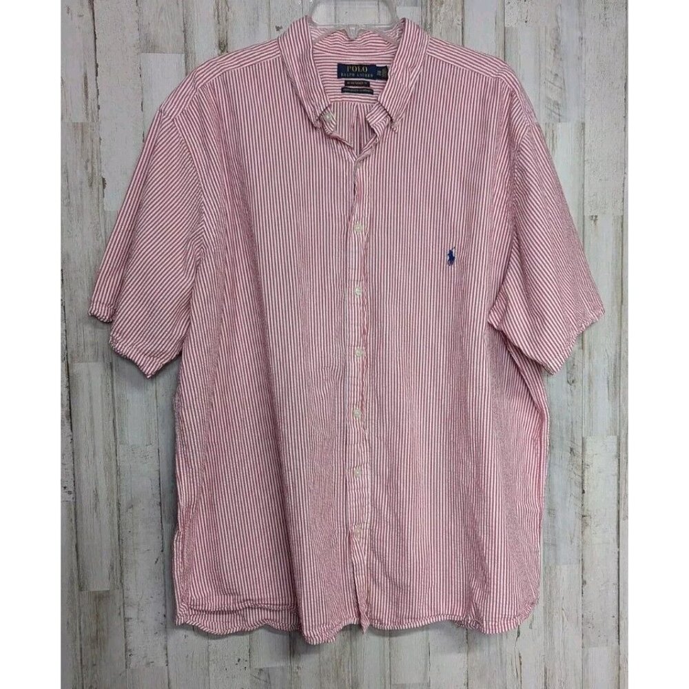 Polo Ralph Lauren Untucked Fit Men's Size 2XB Red White Striped